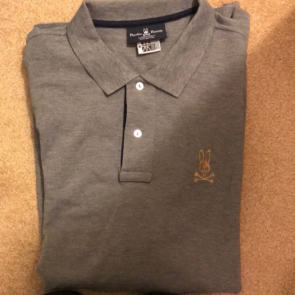 🌟FINAL MOVING SALE⭐️ Grey Psycho Bunny Polo